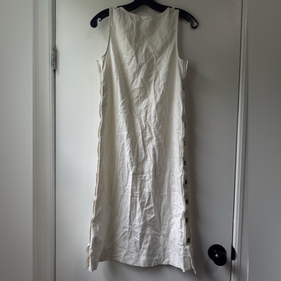 Madewell White Button-Side Midi Dress - Picture 5 of 9